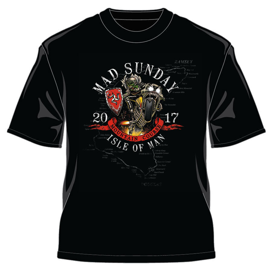 2017 Official Isle Of Man TT Races Mad Sunday T'Shirt - 17Ats12