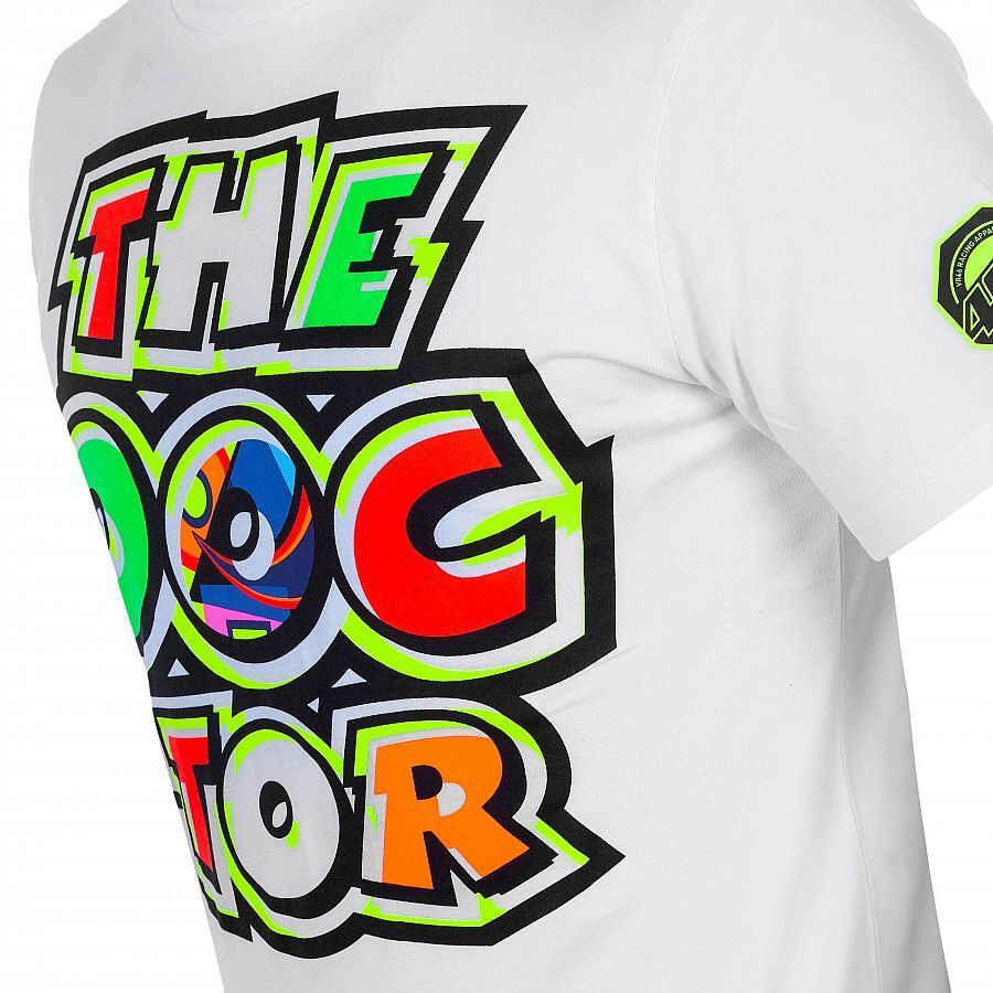 Official Valentino Rossi VR46 The Doctor White T'shirt - Vrmts 260006
