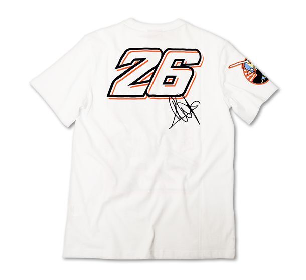 New Official Dani Pedrosa White T'Shirt - 755 06 / 784 06
