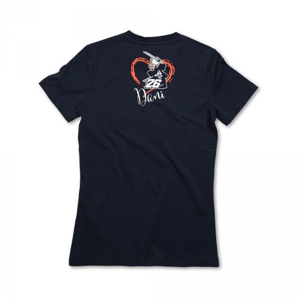 New Official Dani Pedrosa Navy Womans T'Shirt - 118302