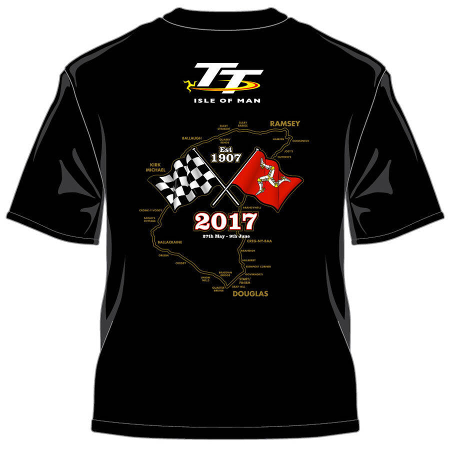 2017 Official Isle Of Man TT Races Gold Bikes T'Shirt