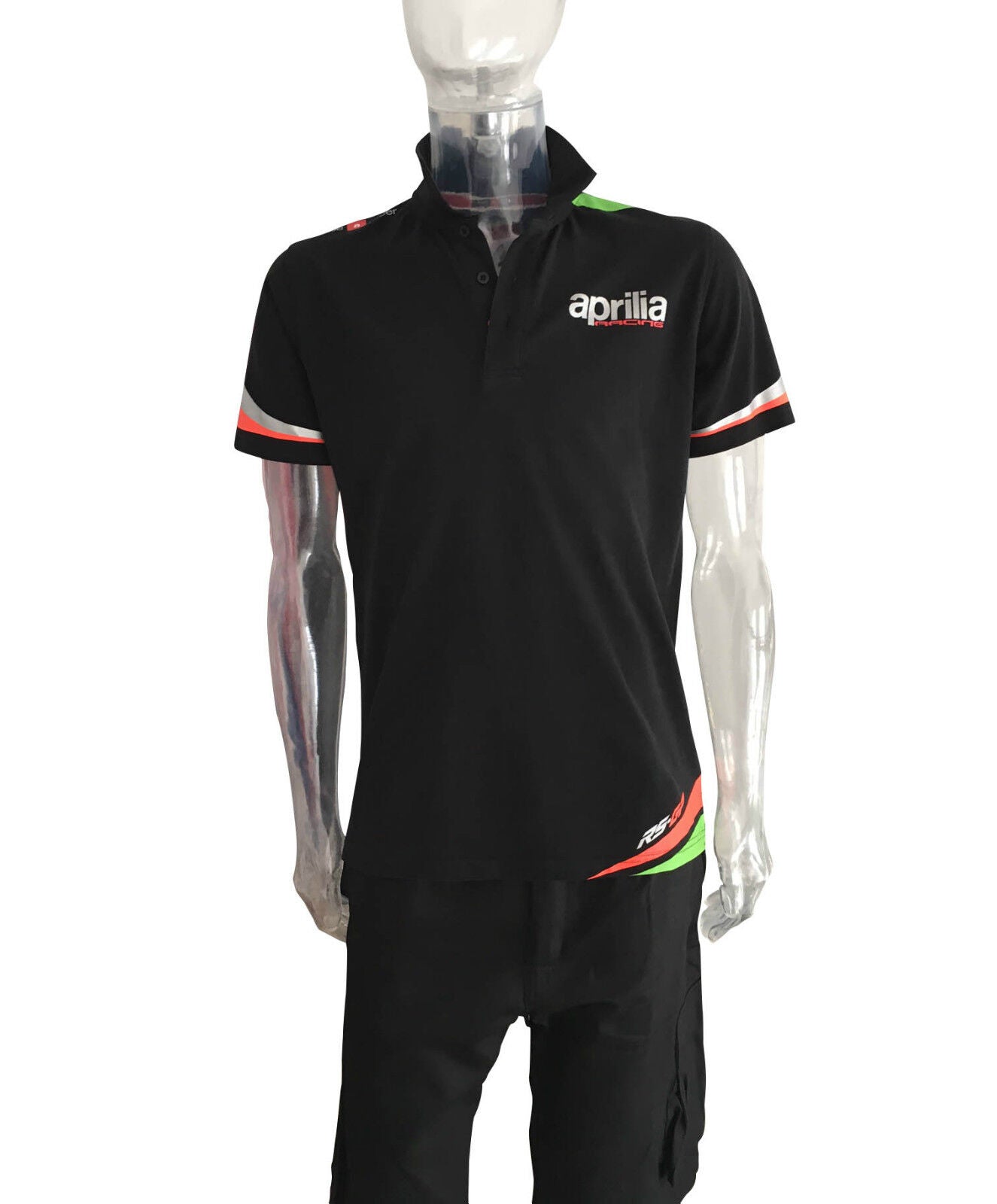 Official Aprilia Team Spin Off Black Polo