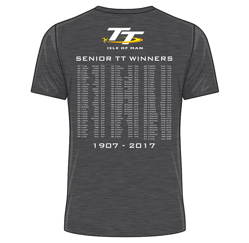 Official Isle Of Man TT Races Course Heather T'Shirt