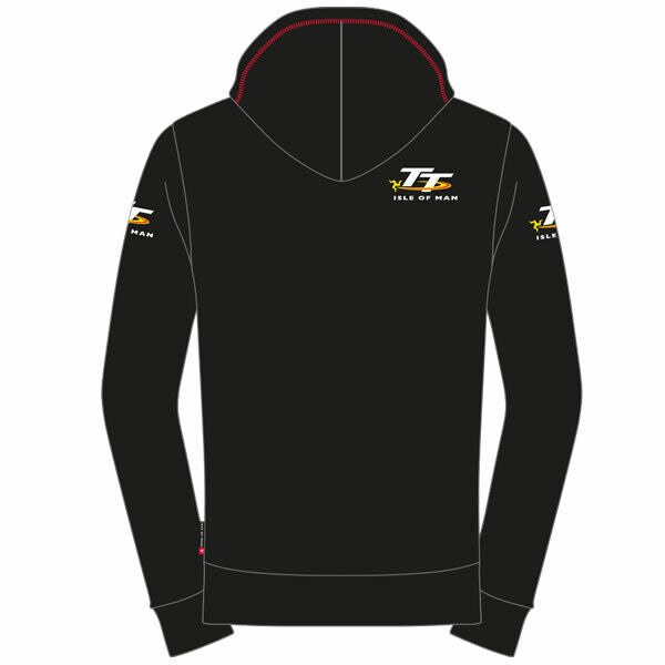 Isle Of Man TT Races Official Black Pull Over Hoodie - 20Ah6