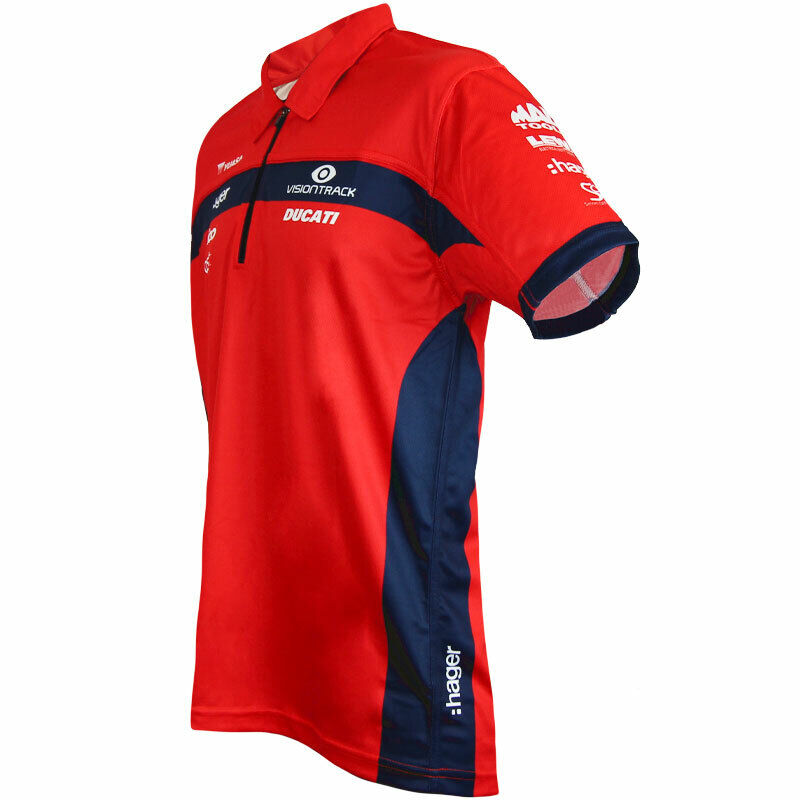 Official PBM Visiontrack Ducati Team Polo Shirt .- Z21Bsvtdtps