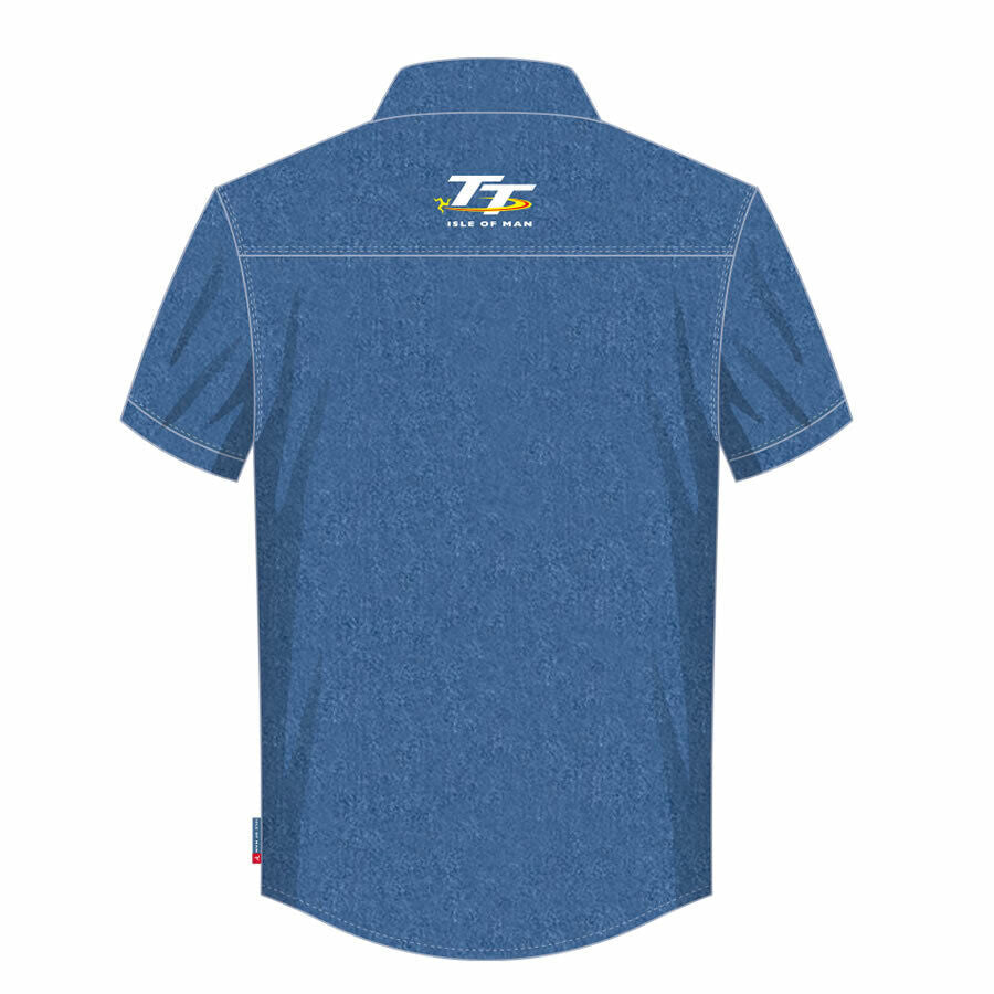 Official Isle Of Man TT Races Denim Shirt - 20Ads2