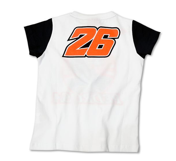 New Official Dani Pedrosa White Kids T'Shirt