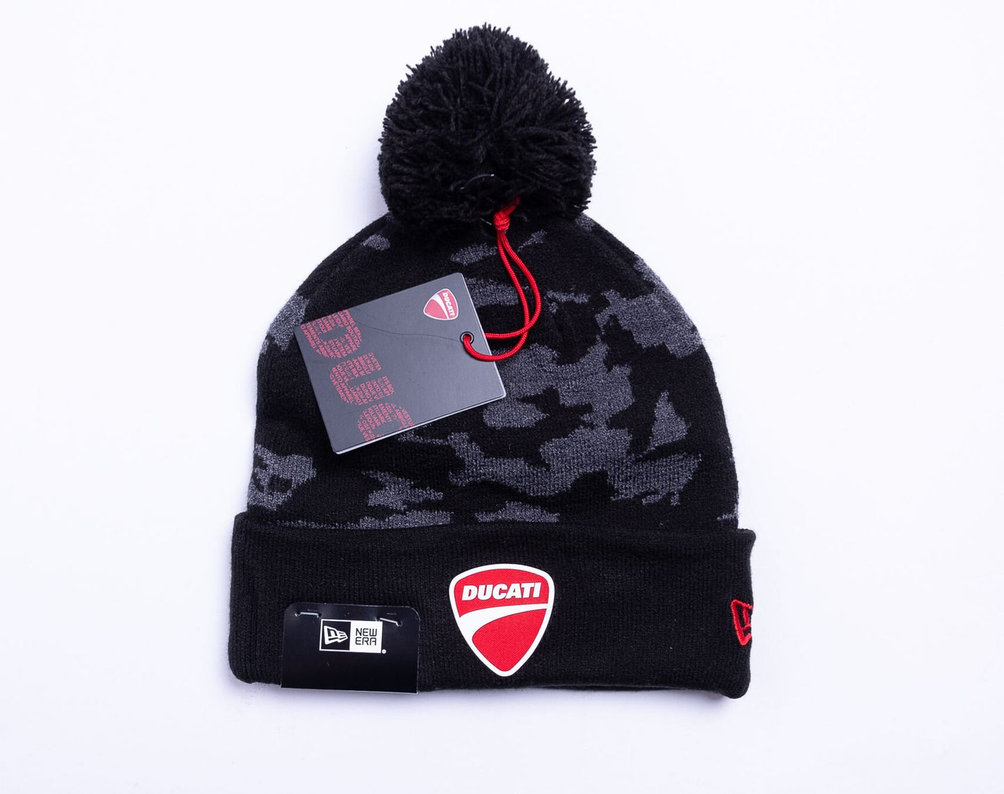 Official Ducati Corse New Era Camo Bobble Beanie - 60284556