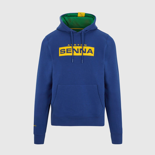 Official Ayrton Senna Pullover Logo Hoodie -