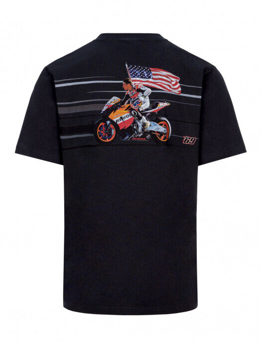Official Nicky Hayden 69 Grey T-Shirt - 20 34005