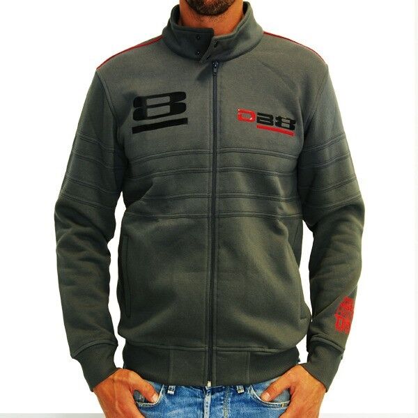 New Official Bimota Mans Grey Full Zip Fleece