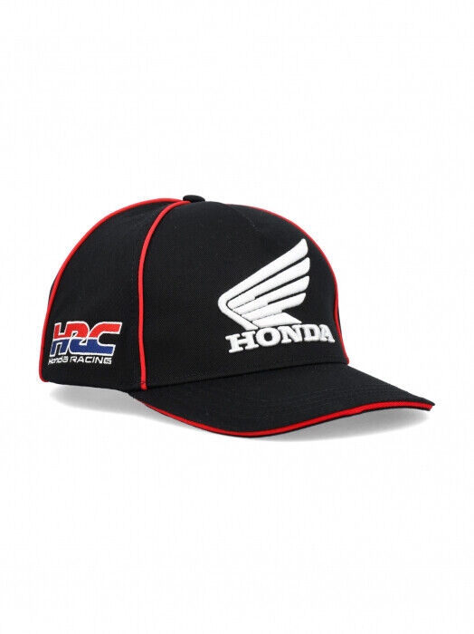 Official HRC (Honda Racing Corp.) Midvisor Black Baseball Cap - 22 48003