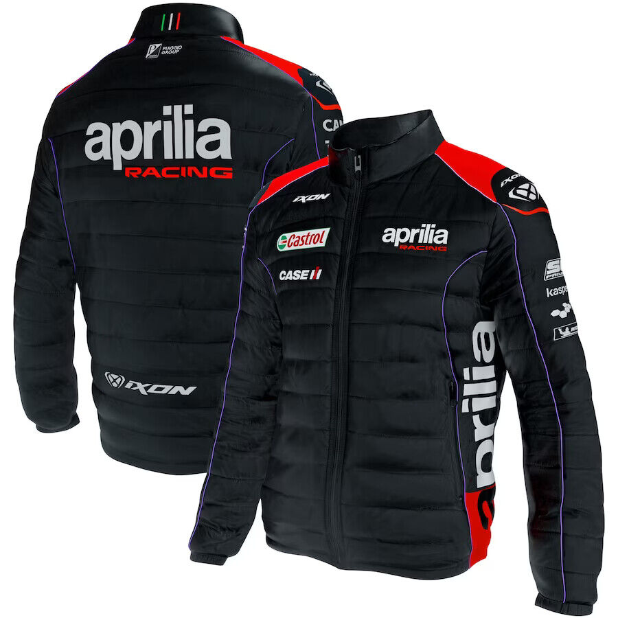 Official Aprilia Racing Team Ixon Black Neon Padded Jacket - 100101168