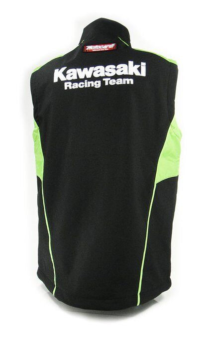 New Official Kawasaki Motorcard Team Race Wear Body Warmer / Gilet - 14 61506