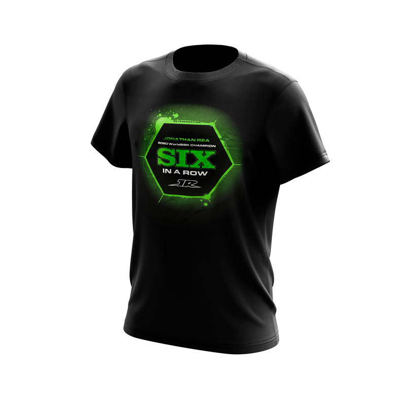 Limited Edition Official Jonathan Rea 2020 6 In A Row World Champion T-Shirt
