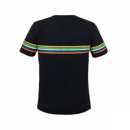 VR46 Official Valentino Rossi 2018 Stripes T'Shirt - Vrmts 305204