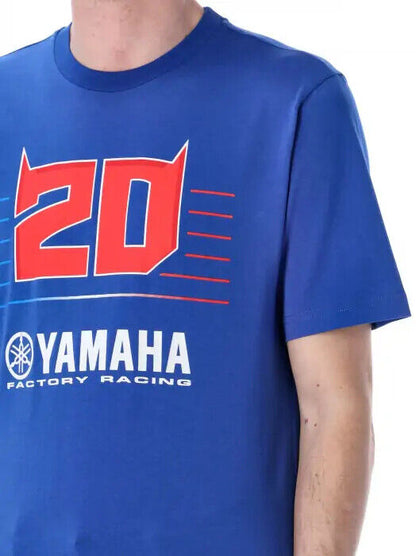 Fabio Quartararo Official Dual Yamaha Blue T Shirt - 23 33902