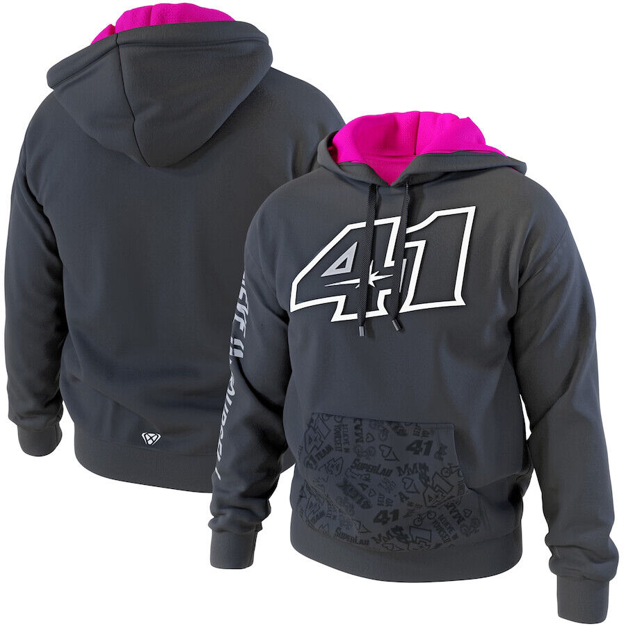 Official Aleix Espargaro 41 Black Pull Over Hoodie By Ixon 23. - 103101034