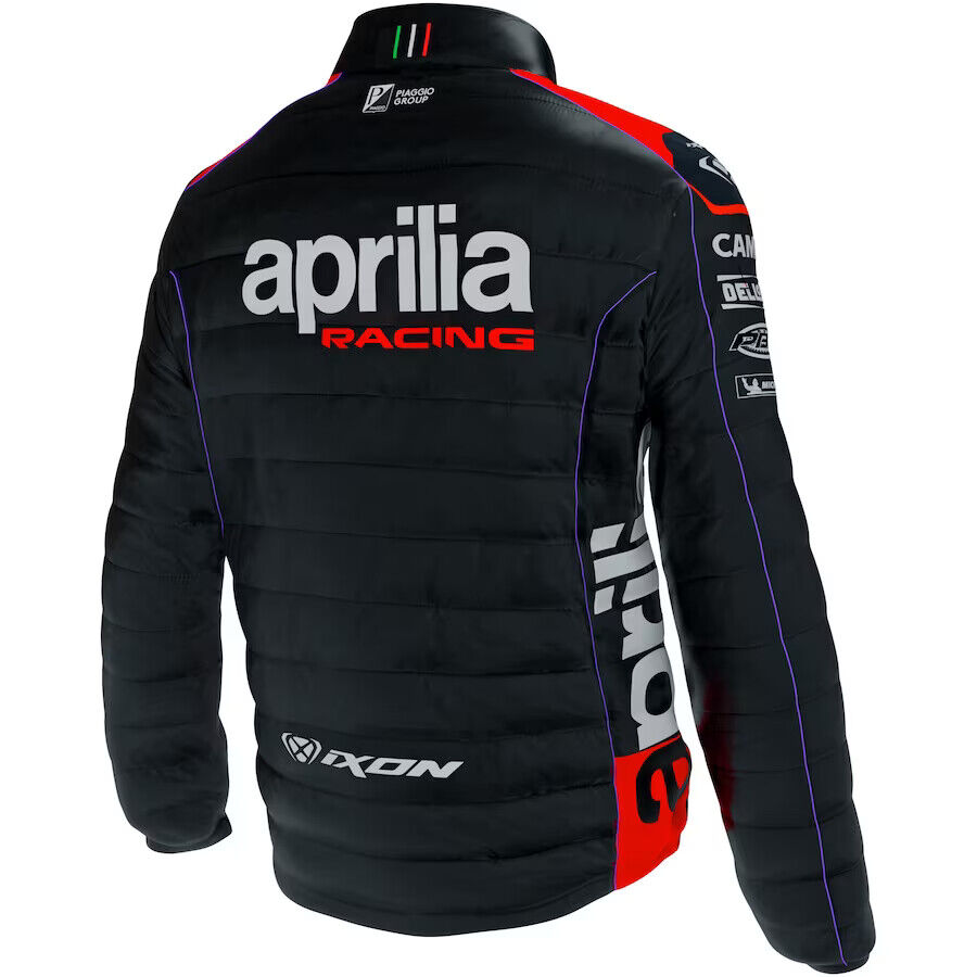 Official Aprilia Racing Team Ixon Black Neon Padded Jacket - 100101168