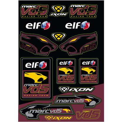 Official Marc Vds Team Large Sticker Set - 927305016