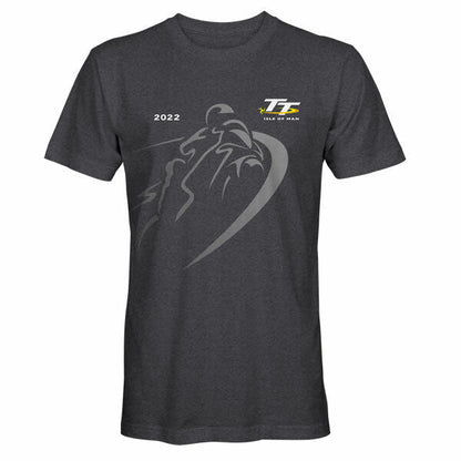 Official Isle Of Man TT Races 2022 Shadow Dark Heather T'Shirt - 22Ats2Dh