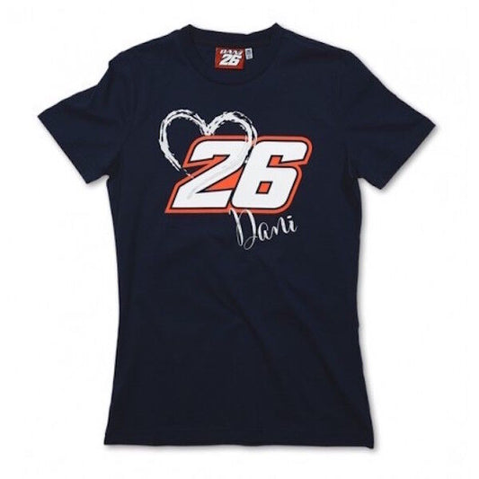 New Official Dani Pedrosa Navy Womans T'Shirt - 118302
