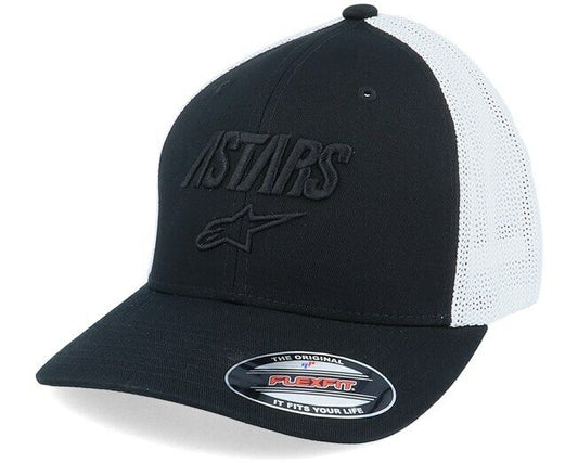 Alpinestar Angle Stretch Mesh Black/White Flexfit Baseball Cap -