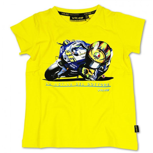 New Official Valentino Rossi VR46 Cartoon T'Shirt Kids Vrkts 789 01