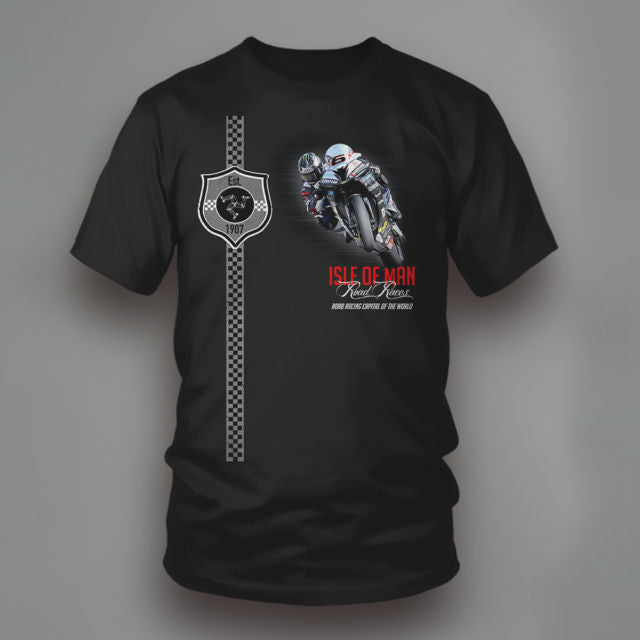 Isle Of Man Road Races Printed T Shirt