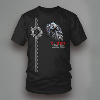 Isle Of Man Road Races Printed T Shirt