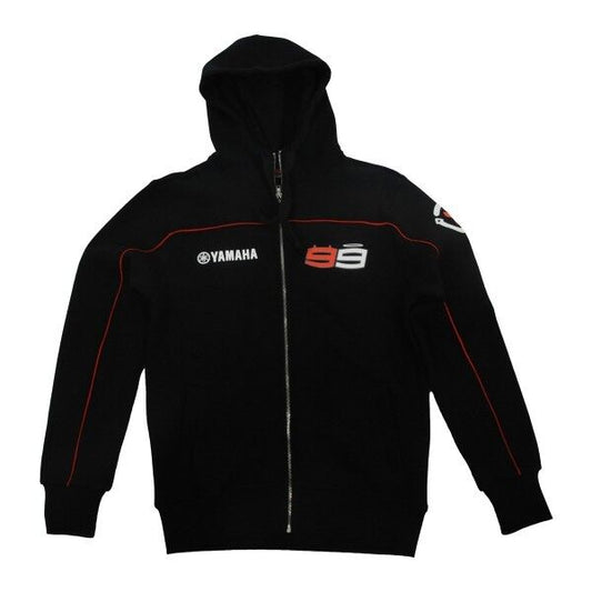 New Official Jorge Lorenzo Black Yamaha Mans Hoodie - 13 21203