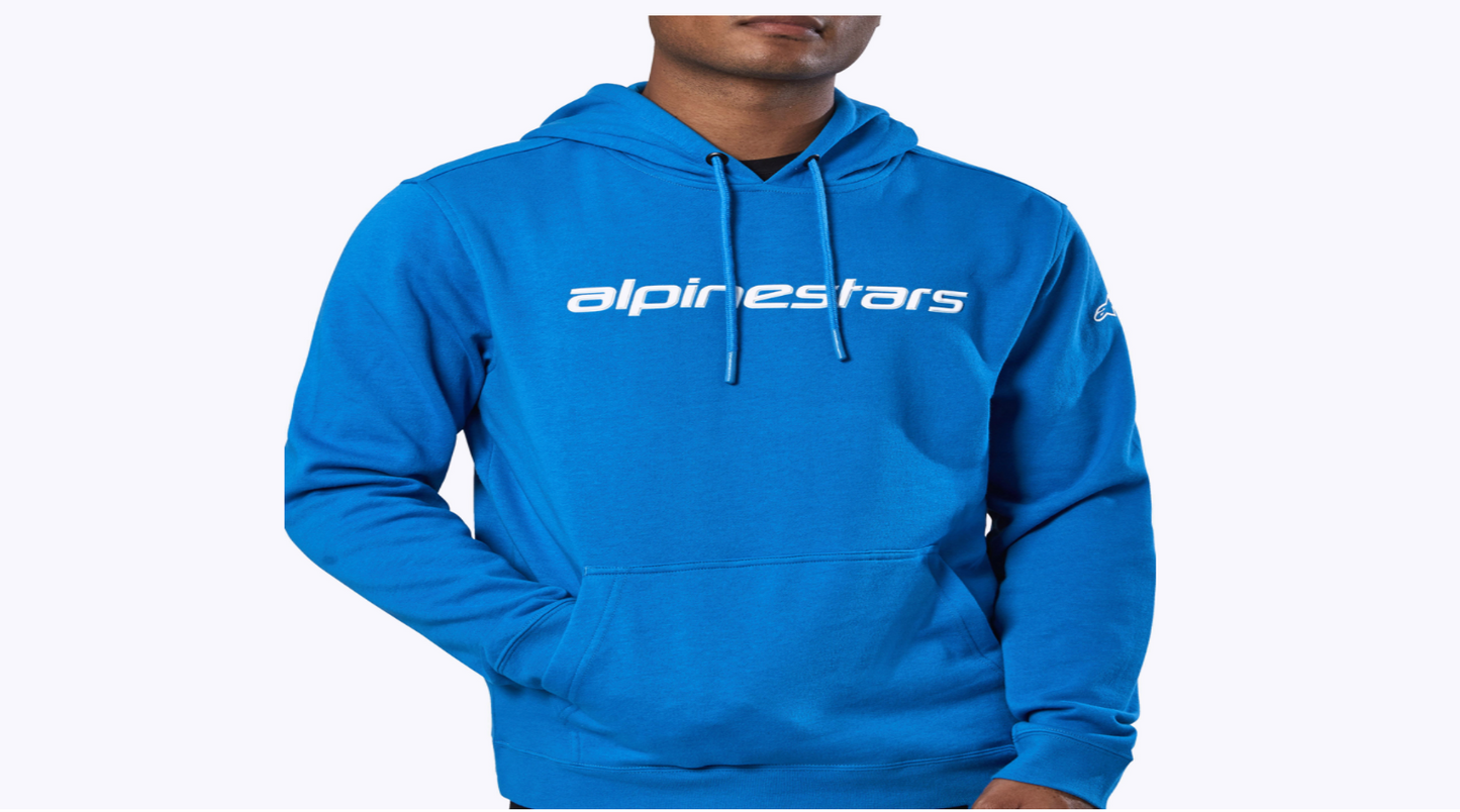 Alpinestars Linear Pull Over Blue Hoodie - 1213-51670