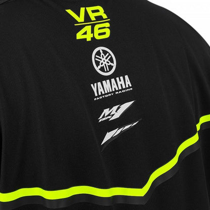 VR46 Official Valentino Rossi Black Yamaha Mans Polo - Ykmpo 315604