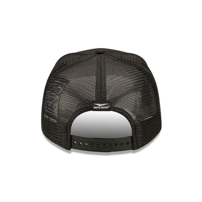 Official New Era Moto Guzzi Distressed Black Truckers Baseball Cap - 60221447