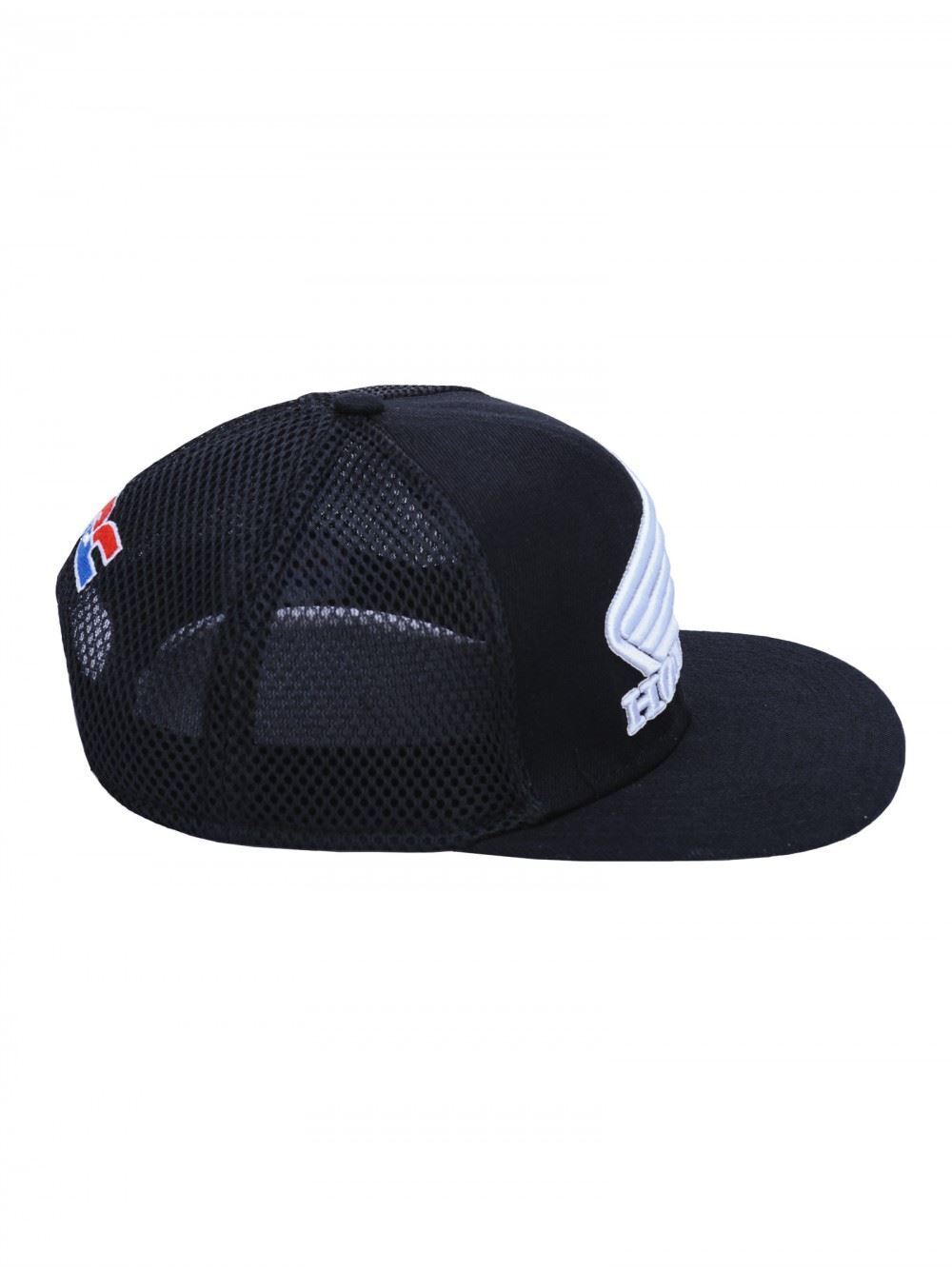 Official Honda Wing Black Truckers Flat Peak Cap - 18 48003