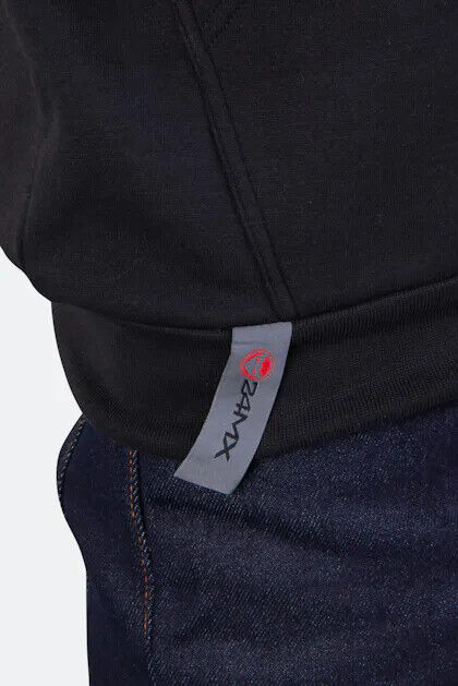 24MX Black Boxed Pull Over Hoodie -