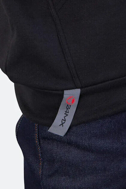 24MX Black Boxed Pull Over Hoodie -