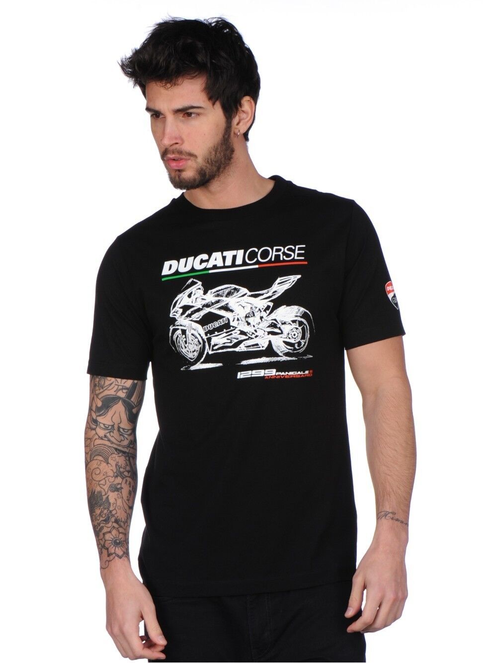 Official Ducati Corse Black Photo T'shirt - 17 36007