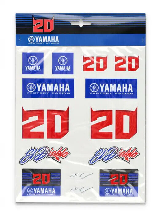 Fabio Quartararo Official Dual Yamaha El Diablo Sticker Set - 23 53902