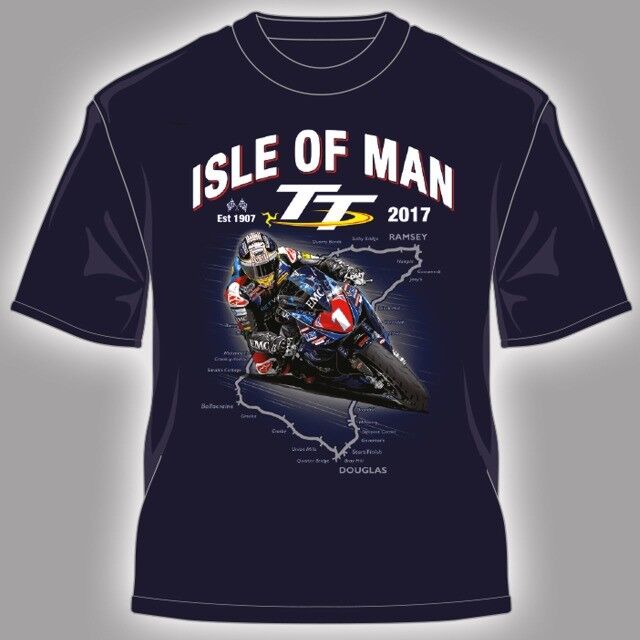Official Isle Of Man TT Races Kid's Navy Course T'Shirt