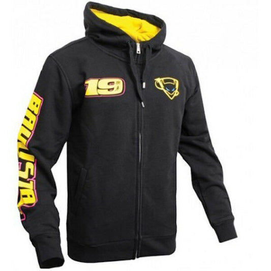 Official Alvaro Bautista 19 Unisex Black Hoodie - 705 04