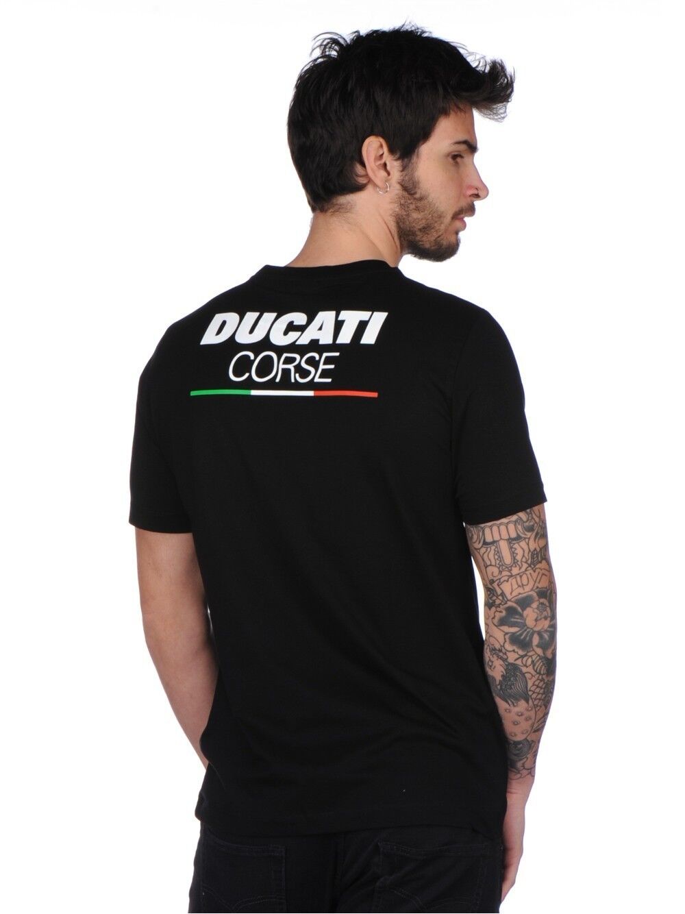 Official Ducati Corse Black Photo T'shirt - 17 36007