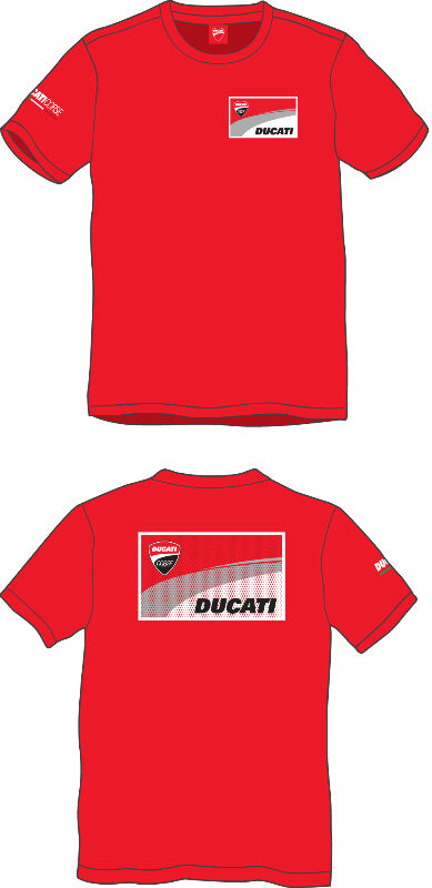 Official Ducati Corse Official Man's Red T'shirt - 17 36002