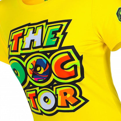 VR46 Official Valentino Rossi Yellow Doctor Womans T'Shirt - Vrwts 262201