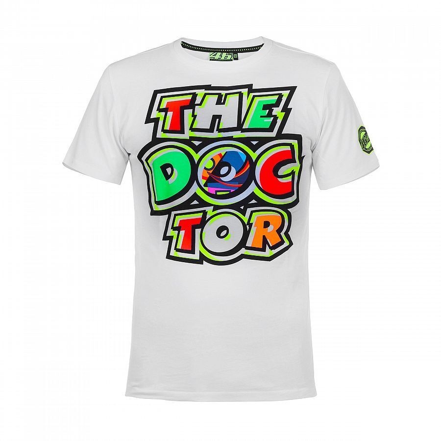 Official Valentino Rossi VR46 The Doctor White T'shirt - Vrmts 260006