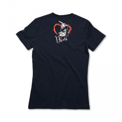 New Official Dani Pedrosa Navy Womans T'Shirt - 118302