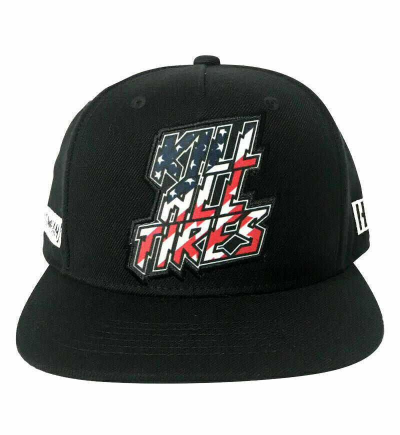 Ken Block Hoonigan Kat Black Flat Peak Cap - Ha302Klat