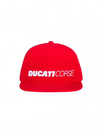 Official Ducati Corse Red Flat Peak Cap - 20 46005