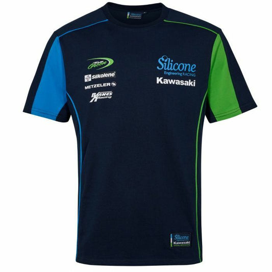 Official Silicone Racing Kawasaki Team Custom T Shirt - 19Sk-Act
