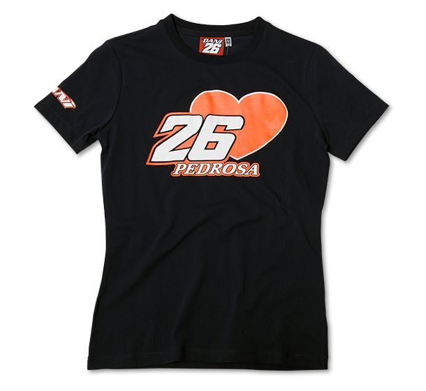 Official Dani Pedrosa Navy Womans T'shirt - 756 02